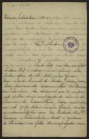Carta de Leonor Ivens Ferraz de Freitas a Teófilo Braga
