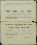 Élection au comité central 1910
