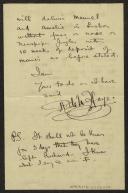 Carta de R. de la Haye a Teófilo Braga
