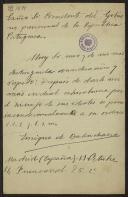 Carta de Enrique de Balenchana a Teófilo Braga