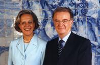 Retrato do Presidente da República, Jorge Sampaio, e de Maria José Ritta.