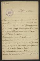 Carta de J. R. T. Borgus a Teófilo Braga