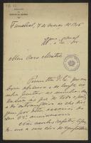 Carta de J. Reis Gomes, da redacção do Heraldo da Madeira, a Teófilo Braga