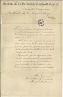 Carta de Viriato José Gonçalves para Teófilo Braga