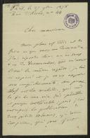 Carta de Émile Littré a Teófilo Braga