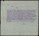 Cópia do telegrama de Ruffin relativo à visita de Bernardino Machado às tropas do Corpo Expedicionário Português (CEP)