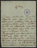 Carta de Maria do Patrocínio Teles Jordão Monteiro a Teófilo Braga