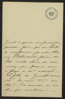 Carta de António Francisco Barata a Teófilo Braga