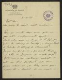 Carta do General Brás Mouzinho de Albuquerque a Teófilo Braga