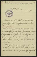 Carta de J. Cardoso Gonçalves a Teófilo Braga