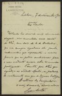 Carta de Lambertini a Teófilo Braga