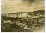 Fotografia da barragem do Alto do Rabagão, por ocasião da visita oficial efetuada por Américo Tomás ao norte de Portugal
