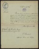 Carta de Alfredo César da Silva, Presidente do Ateneu Comercial de Lisboa a Teófilo Braga