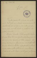 Carta de A. M. de Sande Vasconcelos a Teófilo Braga
