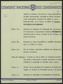 Projecto de programa das festas nacionais de 1940
