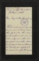Carta de Artur Lobo de Ávila a Teófilo Braga