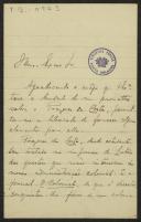 Carta de José de Sousa Franklin a Teófilo Braga