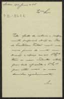 Carta de Francisco Maria L. Pereira a Teófilo Braga