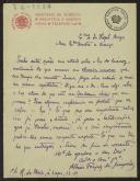 Carta de Albino Forjaz de Sampaio, da Biblioteca e Arquivo Geral do Ministério do Fomento, a Teófilo Braga