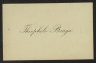 Cartão de visita de Teófilo Braga