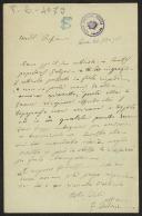 Carta de Francesco Sabatini a Teófilo Braga