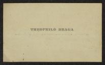 Cartão de visita de Teófilo Braga