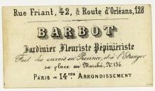 Cartão de visita de Barbot