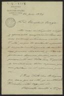 Carta de Alejandro Guichot, da Biblioteca del Folk-Lore Español, a Teófilo Braga