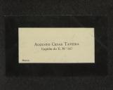 Cartão de visita de Augusto César Taveira
