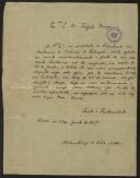 Carta de António Diogo do Prado Coelho a Teófilo Braga