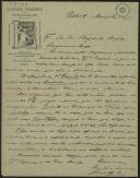 Carta da Livraria Chardron de Lelo & Irmão, Lda a Teófilo Braga