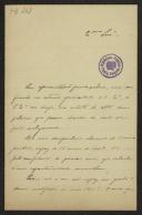 Carta de António Augusto Magalhães e Lima a Teófilo Braga