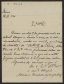 Carta de Adriano Cândido de Magalhães a Teófilo Braga