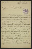 Carta de Manuel de Almeida Freitas a Teófilo Braga