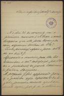 Carta de Felizardo de Sousa a Teófilo Braga