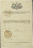 Carta patente assinada por D. Carlos nomeando Sidónio Pais 2º capitão de Artilharia