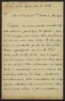 Carta de A. do Prado Coelho a Teófilo Braga