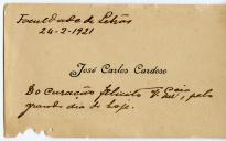Cartão de visita de José Carlos Cardoso