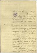 Carta de José Rodriguez Aragonés para Teófilo Braga