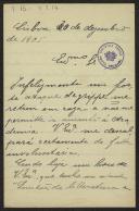 Carta de Joaquim Cardoso de Sousa Gonçalves a Teófilo Braga