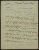 Carta de Marcelino de Morais, da Companhia de Seguros Portuense, a Teófilo Braga