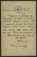 Carta de Luis da Silva, do Gabinete dos Repórteres, a Teófilo Braga