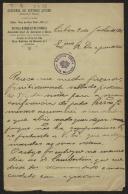 Carta de Joaquim Cardejo de Sousa Gonçalves, da Academia de Estudos Livres, a Teófilo Braga