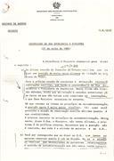 Instruções de sua excelência o ministro (31 de Julho de 1986)