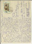 Cartão postal enviado pela sobrinha de Francisco da Costa Gomes ao tio.