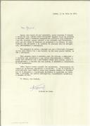 Carta de Alfredo de Moura para Francisco da Costa Gomes