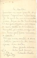Carta de Carlos Babo para António José de Almeida.
