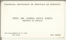 Cartão pessoal de Aníbal Silva Costa