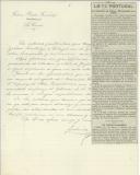 Carta de Federico Portela para [António José de Almeida].