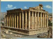 Postais com imagens de diversos templos do Libano
